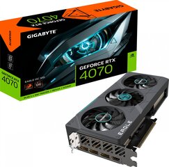 Gigabyte VGA PCIE16 RTX4070 12GB GDDR6X/GV-N4070EAGLE OC-12GD GIGABYTE hinta ja tiedot | Gigabyte Tietokoneen komponentit | hobbyhall.fi