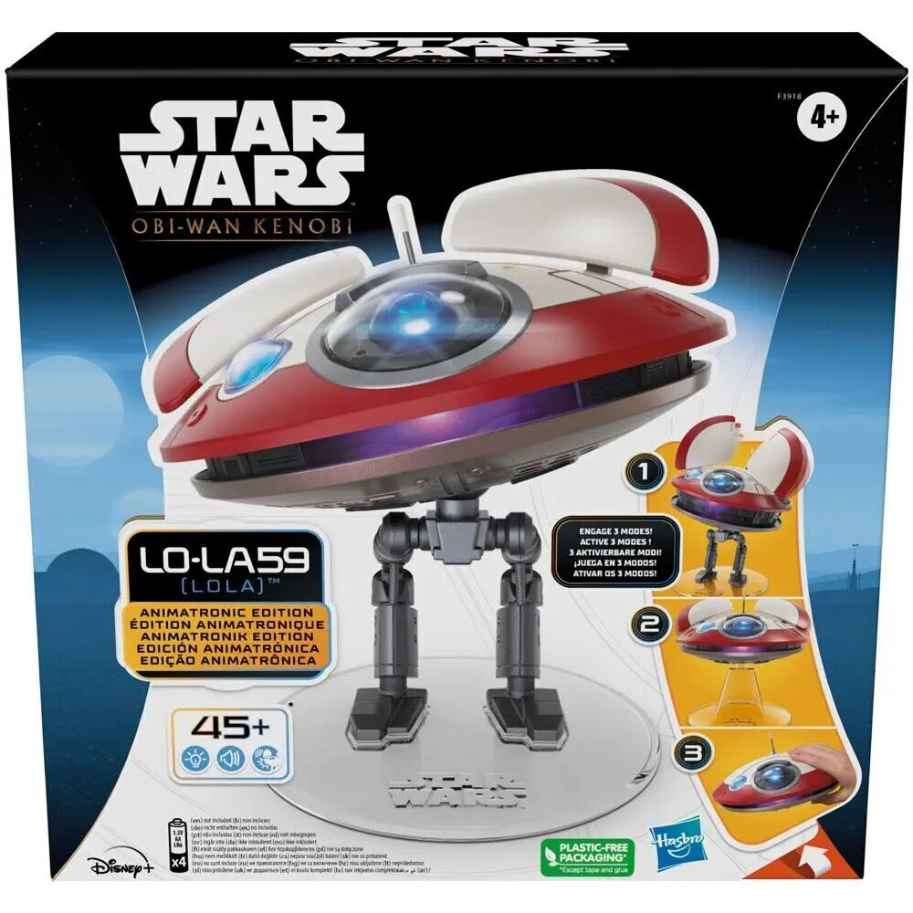 Tähtien sota: Obi-Wan Kenobi Elektroninen hahmo LO-LA59 (Lola) Animatronic Edition 15 cm hinta ja tiedot | Poikien lelut | hobbyhall.fi