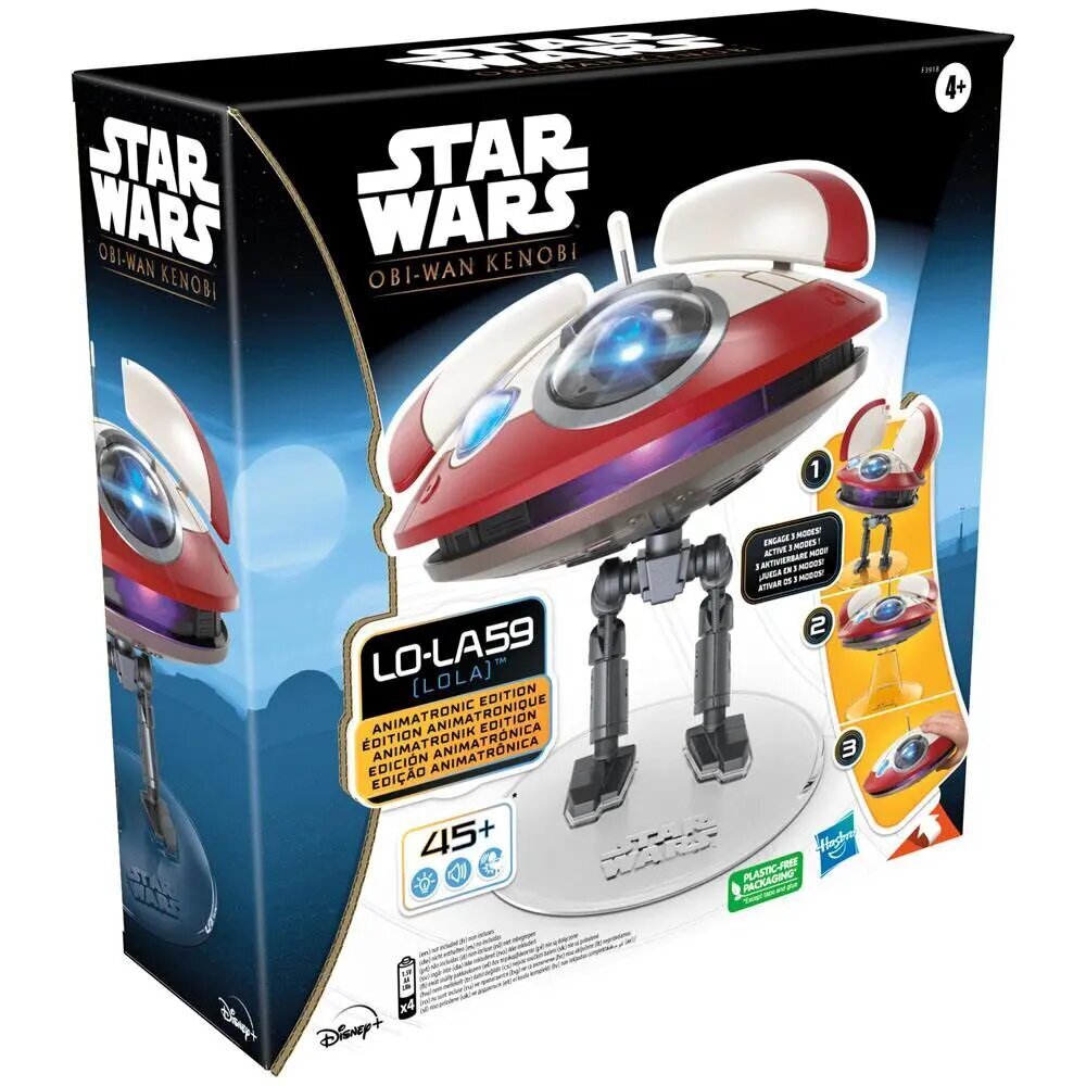 Tähtien sota: Obi-Wan Kenobi Elektroninen hahmo LO-LA59 (Lola) Animatronic Edition 15 cm hinta ja tiedot | Poikien lelut | hobbyhall.fi