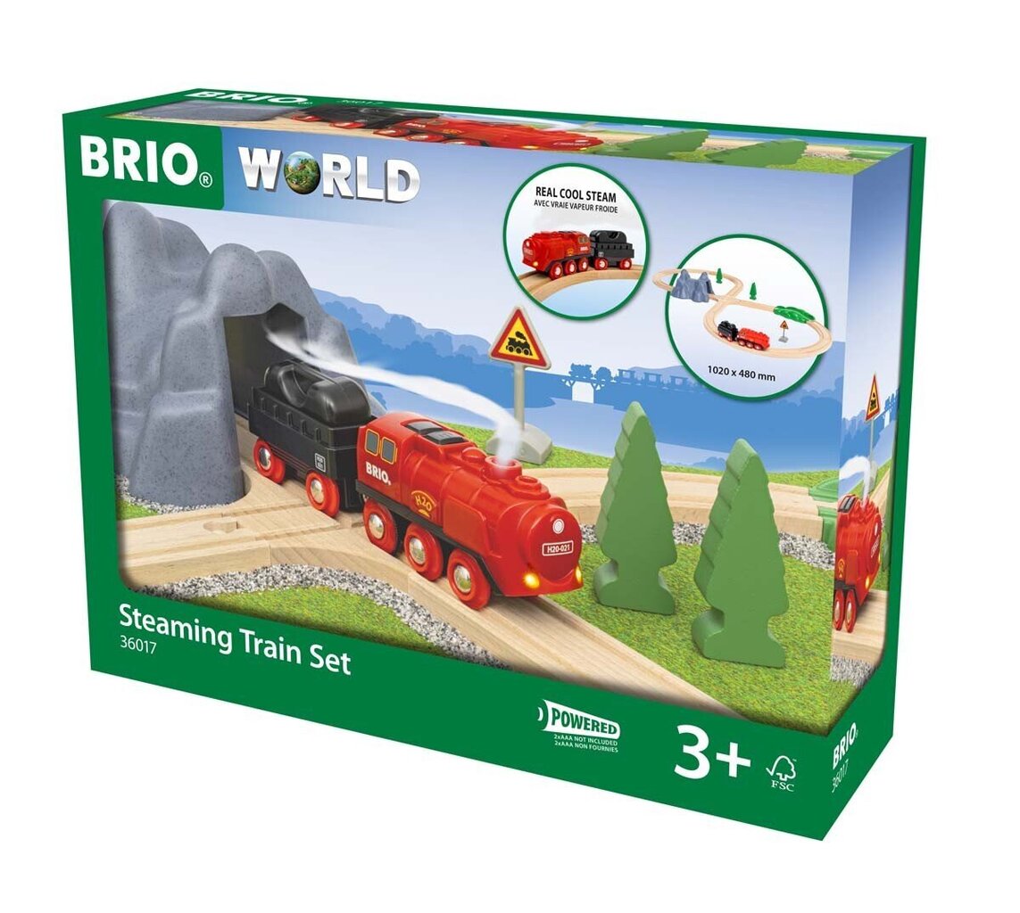 Brio -höyrystysjunajoukko 63601700 hinta ja tiedot | LEGOT ja rakennuslelut | hobbyhall.fi