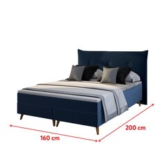 Sänky Silence, 160x200 cm, sininen hinta ja tiedot | Sängyt | hobbyhall.fi