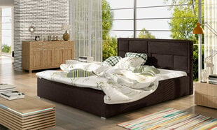 Sänky Latina MD, 140 x 200 cm, kuvakudos, ruskea hinta ja tiedot | Sängyt | hobbyhall.fi