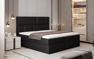 Sänky NORE Florence, 185x200 cm, musta ekonahka hinta ja tiedot | Sängyt | hobbyhall.fi