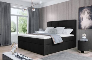 Sänky NORE Meron 18, 140x200 cm, musta hinta ja tiedot | Sängyt | hobbyhall.fi