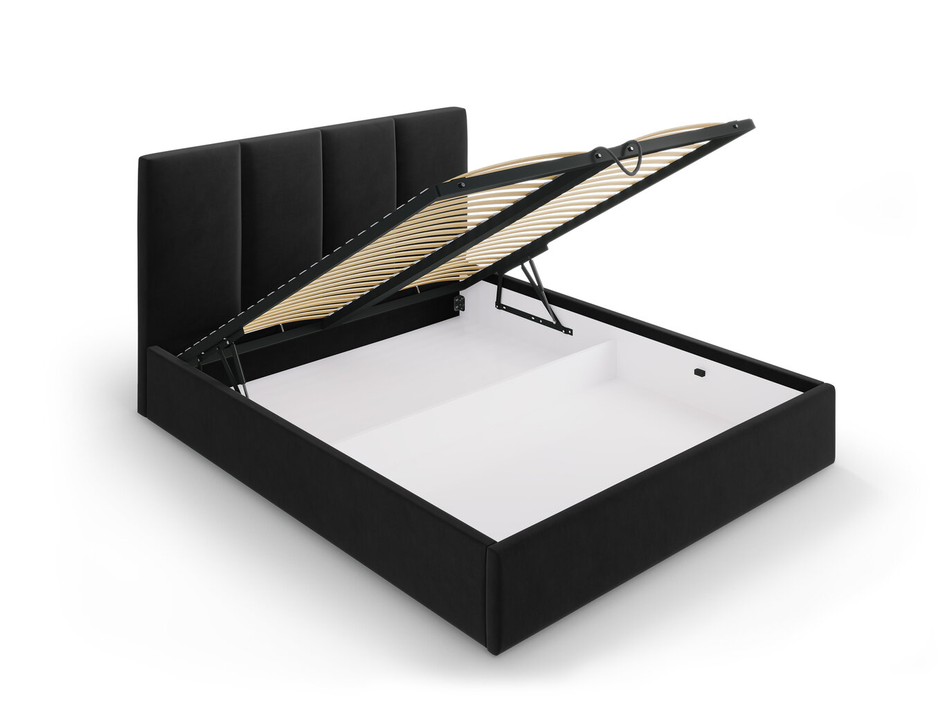 Sänky Mazzini Beds Juniper 160 cm x 200 cm, musta hinta ja tiedot | Sängyt | hobbyhall.fi