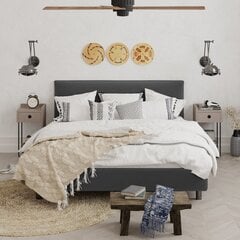 Yöpöytä Kalune Design D855(I), 60 cm, vaaleanruskea/musta hinta ja tiedot | Yöpöydät | hobbyhall.fi