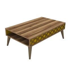 Sohvapöytä Kalune Design 845(III), ruskea/keltainen hinta ja tiedot | Sohvapöydät | hobbyhall.fi