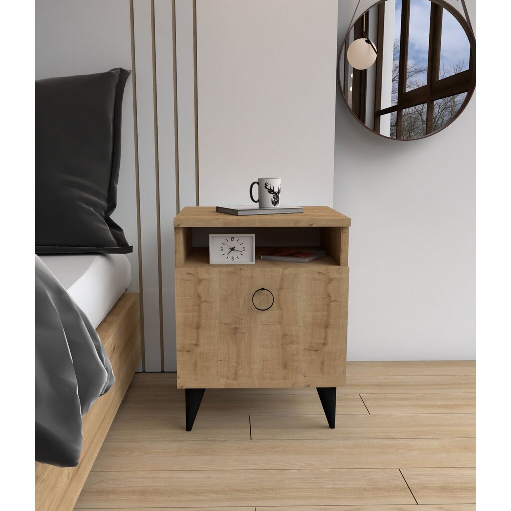 Yöpöytä Kalune Design 835, 52 cm, valkoinen hinta ja tiedot | Yöpöydät | hobbyhall.fi