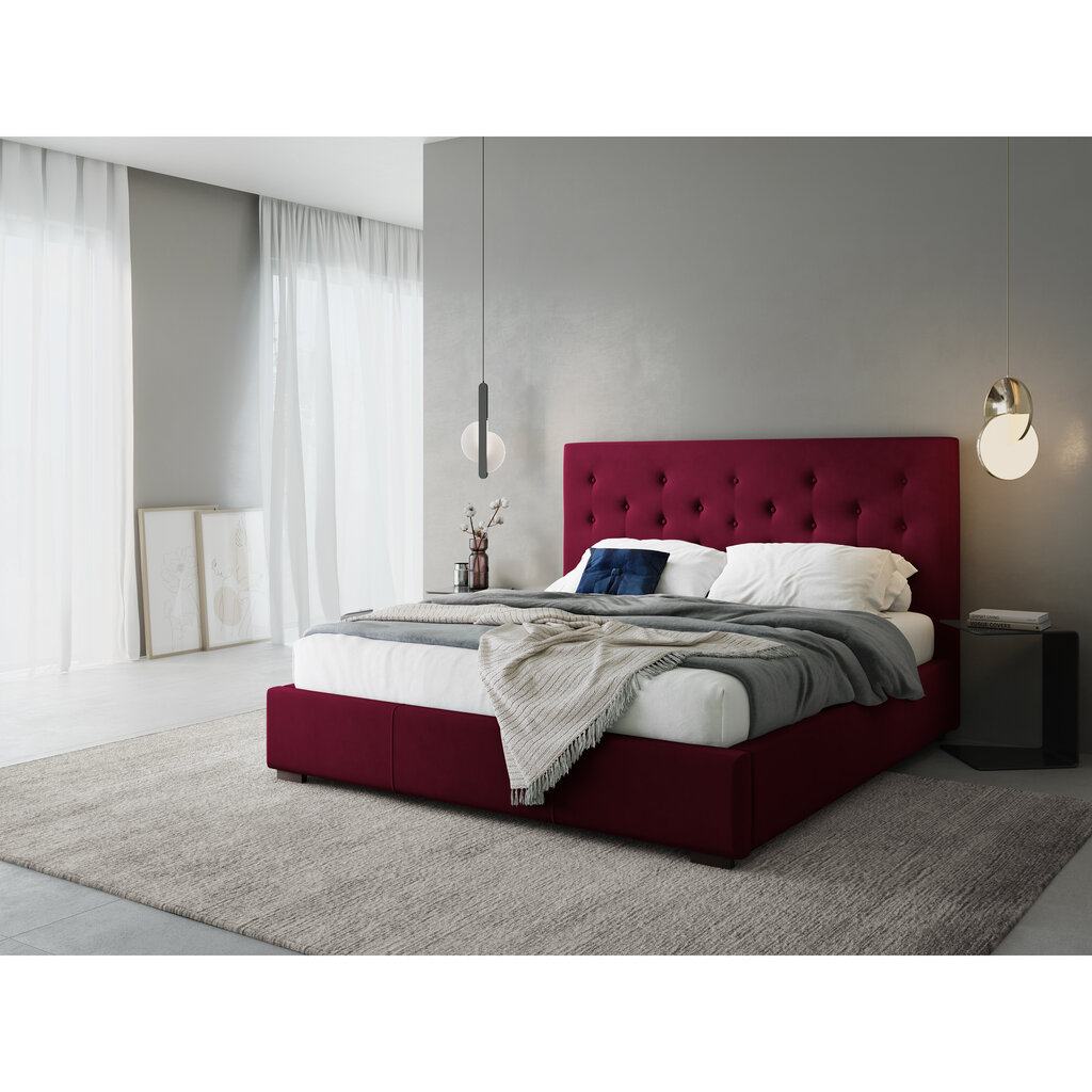 Sänky Micadoni Home Seri, 140x200cm, punainen hinta ja tiedot | Sängyt | hobbyhall.fi