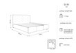 Micadoni Home Seri sänky, 160x200cm, tummanharmaa hinta ja tiedot | Sängyt | hobbyhall.fi