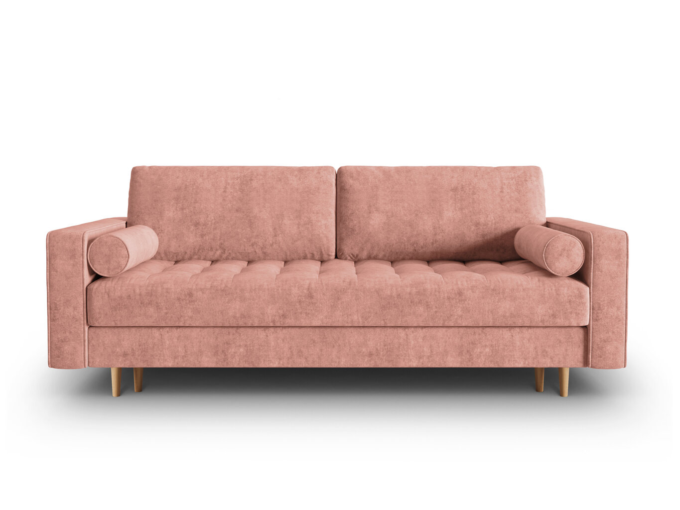 Kolmen istuttava sohva Micadoni Home Gobi, vaaleanpunainen hinta ja tiedot | Sohvat ja vuodesohvat | hobbyhall.fi
