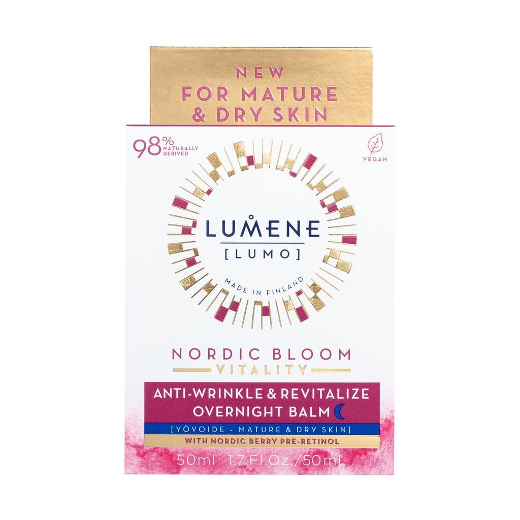 Yövoide Lumene Nordic Bloom Vitality Anti-Wrinkle & Revitalize 50 ml hinta ja tiedot | Kasvovoiteet | hobbyhall.fi