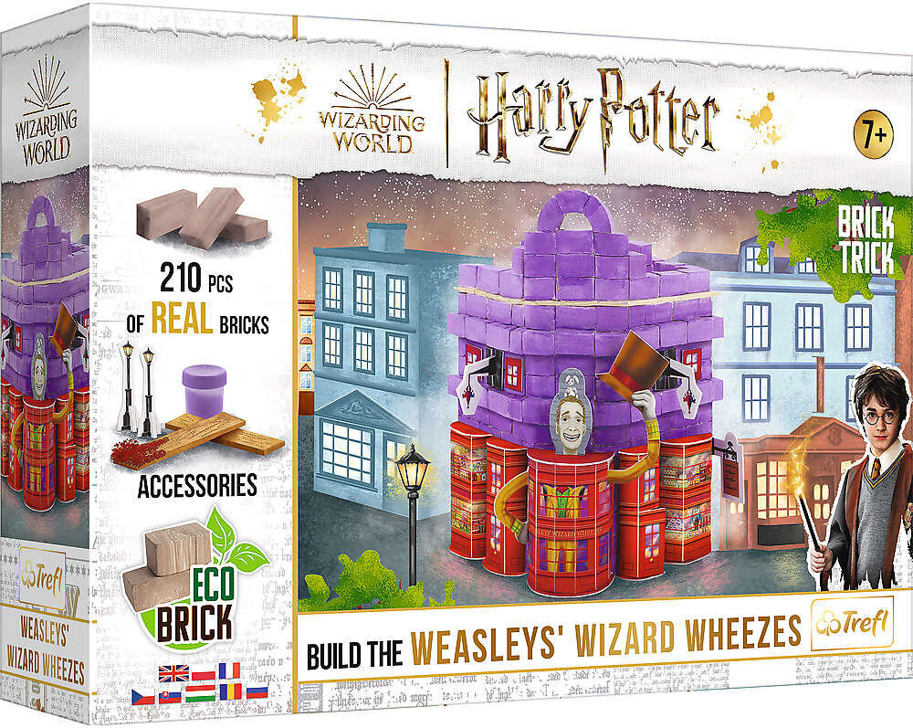 Rakennustiili Weasley-myymälä Harry Potter, Trefl hinta ja tiedot | LEGOT ja rakennuslelut | hobbyhall.fi