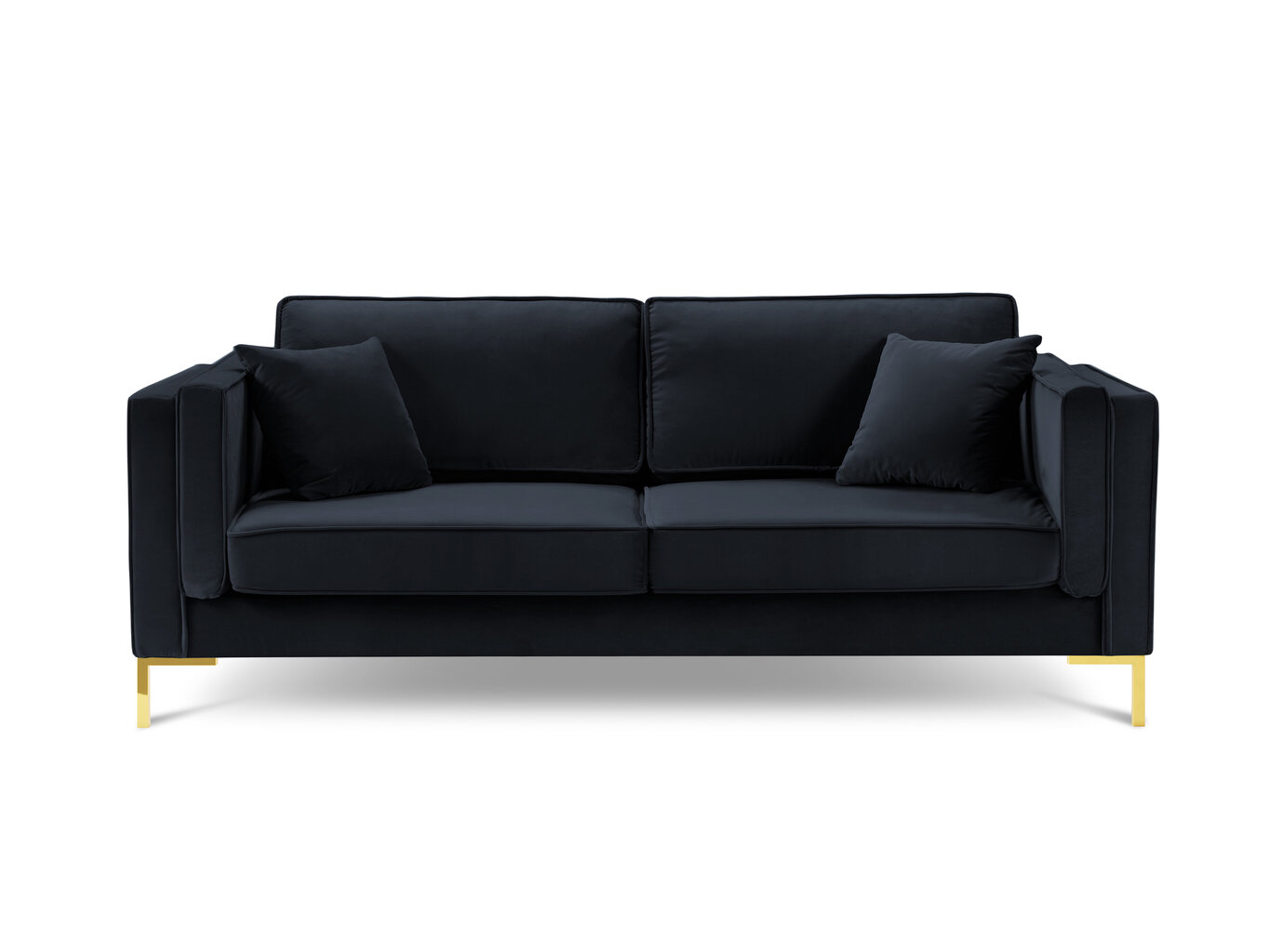 Neljän istuttava sohva Luis 4, tummansininen/kulta hinta ja tiedot | Sohvat ja vuodesohvat | hobbyhall.fi