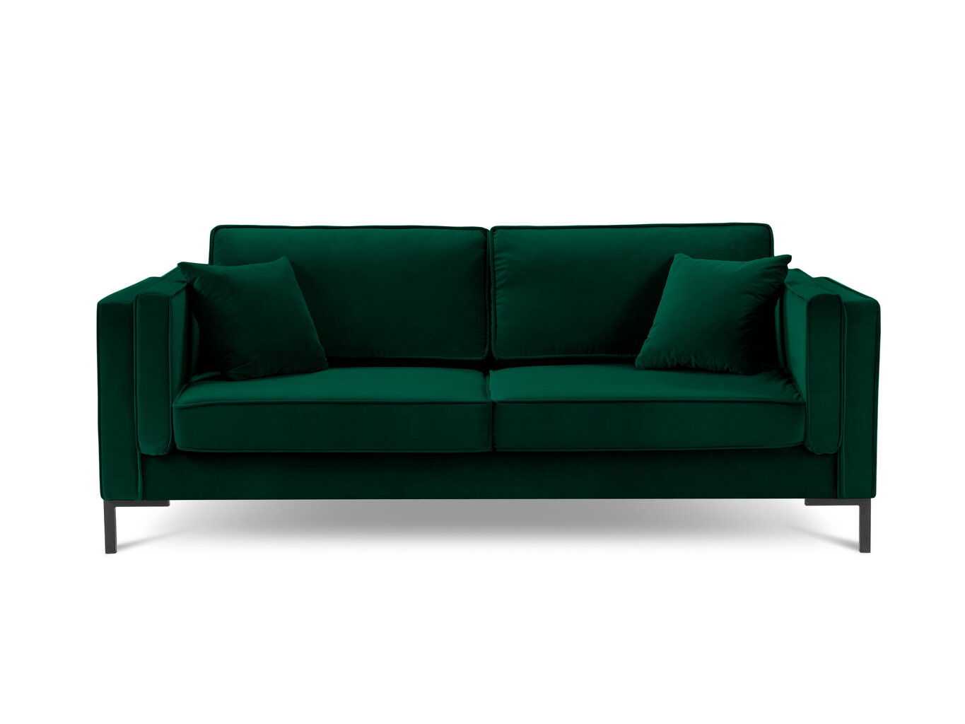 Neljän istuttava sohva Luis 4, vihreä/musta hinta ja tiedot | Sohvat ja vuodesohvat | hobbyhall.fi