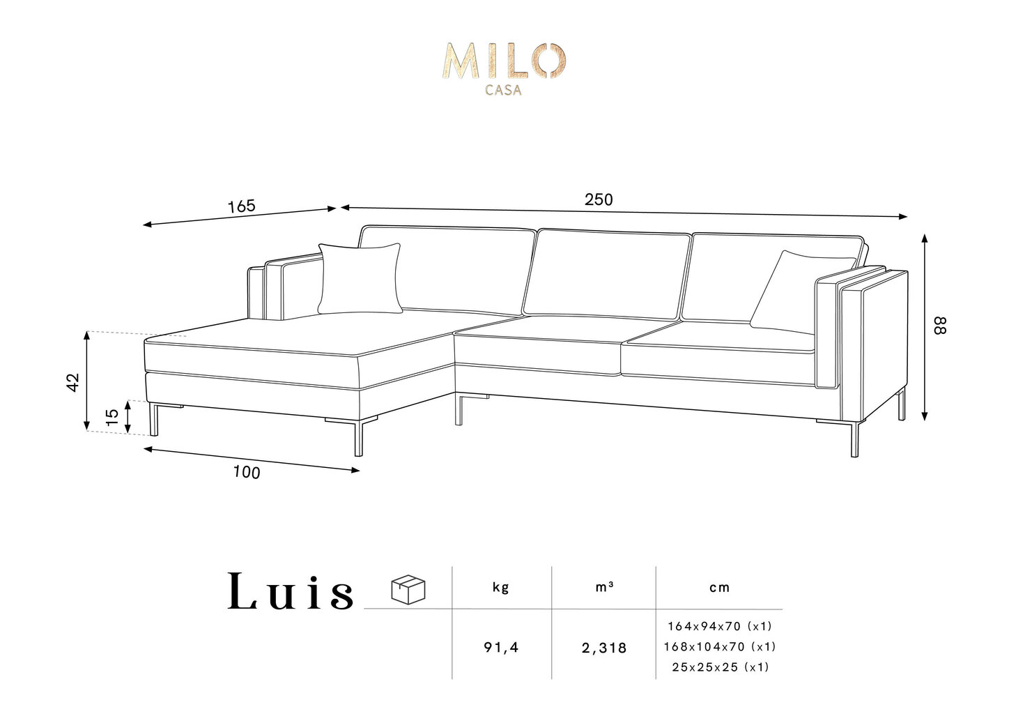 Kulmasohva Luis 5, tummansininen/musta hinta ja tiedot | Sohvat ja vuodesohvat | hobbyhall.fi