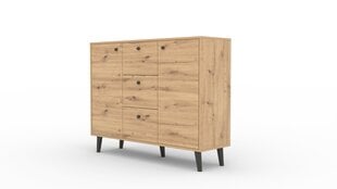 Senkki ADRK Furniture Besa 2D3S, ruskea/musta hinta ja tiedot | Lipastot | hobbyhall.fi