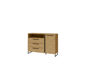 Senkki ADRK Furniture Aria 1D3S, ruskea hinta ja tiedot | Lipastot | hobbyhall.fi