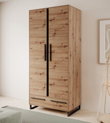 Kaappi ADRK Furniture Aria 2D, ruskea hinta ja tiedot | Kaapit | hobbyhall.fi