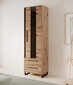 Vitriini ADRK Furniture Aria 200, ruskea/musta hinta ja tiedot | Vitriinit | hobbyhall.fi