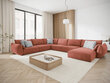 Vanda panorama vasemman puolimmainen sohva, 8 istuimella, punaisen värinen hinta ja tiedot | Kulmasohvat ja divaanisohvat | hobbyhall.fi