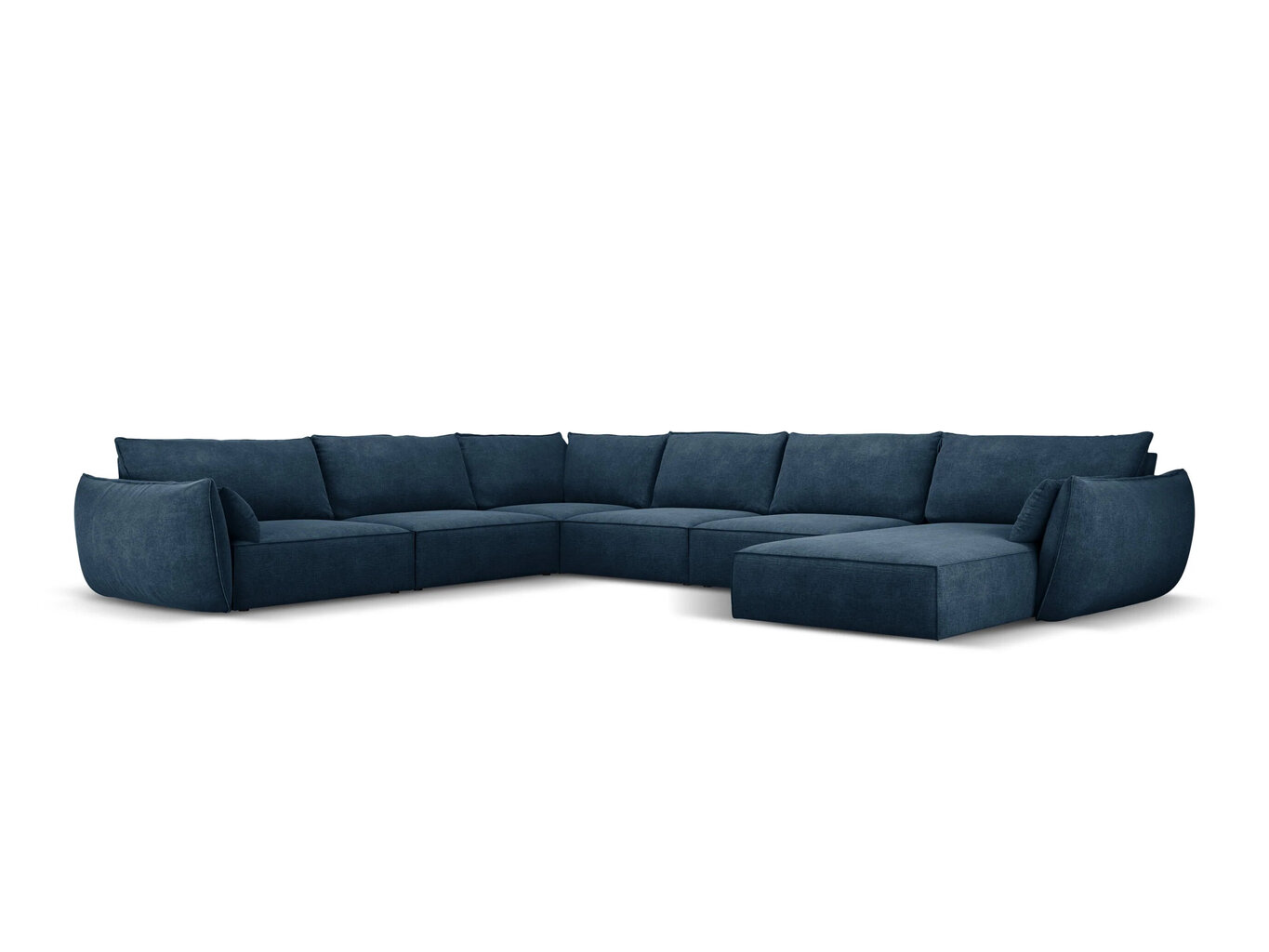 Vanda sohva vasemman puoleinen, 8 istuimella, tummansinisen värinen hinta ja tiedot | Kulmasohvat ja divaanisohvat | hobbyhall.fi