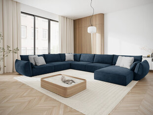 Vanda sohva vasemman puoleinen, 8 istuimella, tummansinisen värinen hinta ja tiedot | Kulmasohvat ja divaanisohvat | hobbyhall.fi