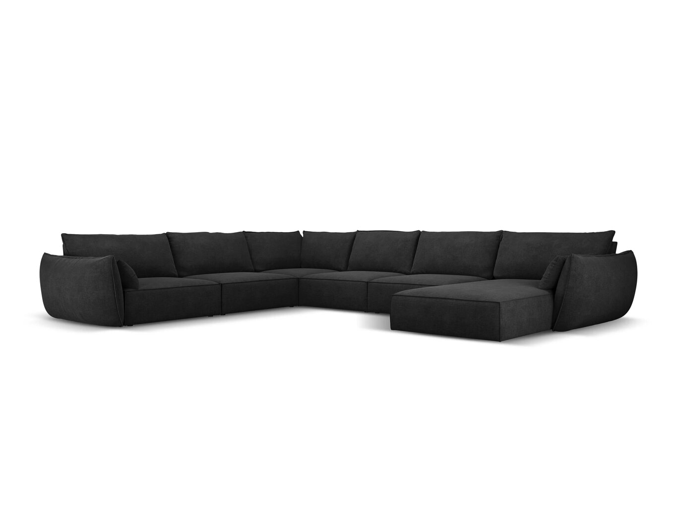 Vanda panorama vasemman puolimmainen sohva, 8 istuimella, tummanharmaan värinen hinta ja tiedot | Kulmasohvat ja divaanisohvat | hobbyhall.fi