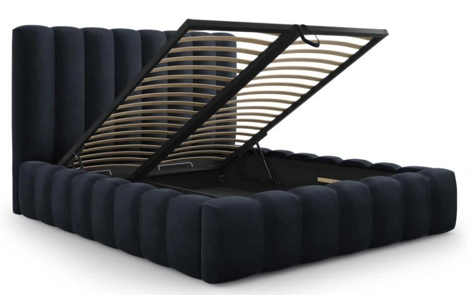 Sänky ja liinavaatelaatikko Kelp, 230x205x125 cm, tummansininen hinta ja tiedot | Sängyt | hobbyhall.fi