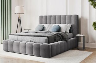 Sänky ja liinavaatelaatikko Kelp, 230x205x125 cm, harmaa hinta ja tiedot | Sängyt | hobbyhall.fi