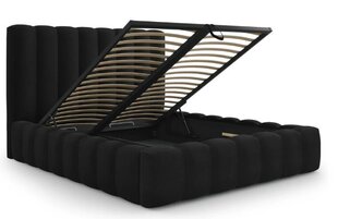 Sänky ja liinavaatelaatikko Kelp, 230x225x125 cm, musta hinta ja tiedot | Sängyt | hobbyhall.fi