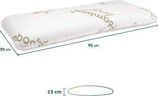 Ortopedinen tyyny Flowen, 90x30cm, valkoinen hinta ja tiedot | Tyynyt | hobbyhall.fi