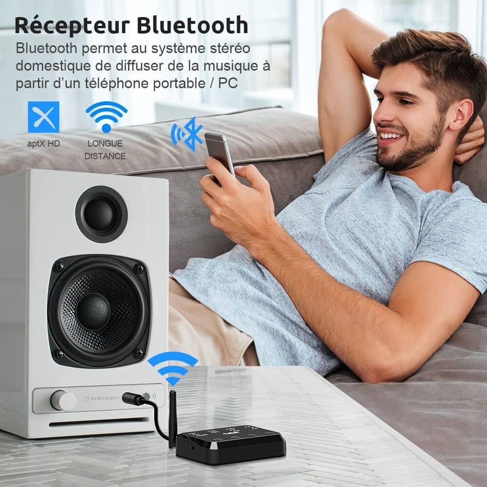 Langaton audiolähetin-vastaanotin 1MII, B310Pro, musta, hinta ja tiedot | Adapterit | hobbyhall.fi