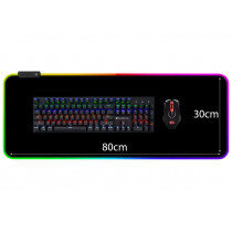 RGB-näppäimistö, peli, 80x30 cm hinta ja tiedot | Hiiret | hobbyhall.fi
