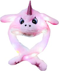 Lasten pipo Bunny Ears Unicorn hinta ja tiedot | Tyttöjen hatut, huivit ja käsineet | hobbyhall.fi