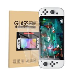 Nintendo Switch OLED Premium Tempered Glass Pro Series Anti-Fingerprint hinta ja tiedot | Pelikonsolitarvikkeet | hobbyhall.fi