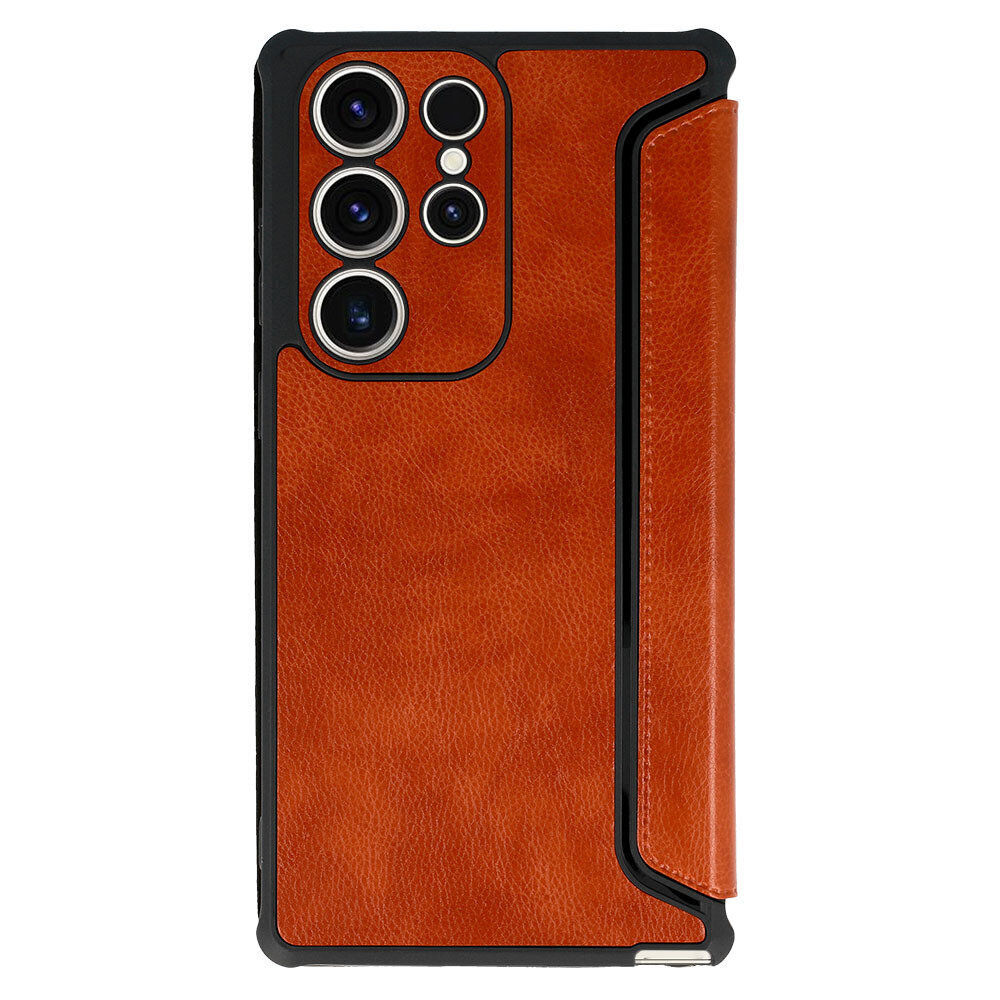 RAZOR Leather - Samsung Galaxy S23, ruskea hinta ja tiedot | Puhelimen kuoret ja kotelot | hobbyhall.fi