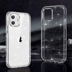 Crystal Glitter - iPhone X / Xs, läpinäkyvä hinta ja tiedot | Puhelimen kuoret ja kotelot | hobbyhall.fi