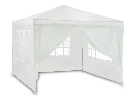 Puutarhapaviljonki, 3x3 m, valkoinen hinta ja tiedot | Puutarhapaviljongit | hobbyhall.fi