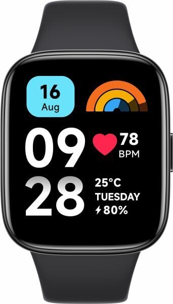 Xiaomi Redmi Watch 3 Active Black hinta ja tiedot | Älykellot | hobbyhall.fi