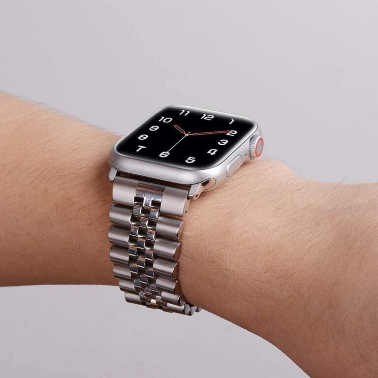 Apple Watch Jubilee Roostevaba Teras Rihm – Hõbe/Kuld 42/44/45mm hinta ja tiedot | Älykellojen ja aktiivisuusrannekkeiden lisätarvikkeet | hobbyhall.fi