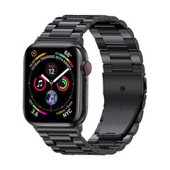 Apple Watch Teräsranneke – Musta 38/40/41 mm hinta ja tiedot | Älykellojen ja aktiivisuusrannekkeiden lisätarvikkeet | hobbyhall.fi
