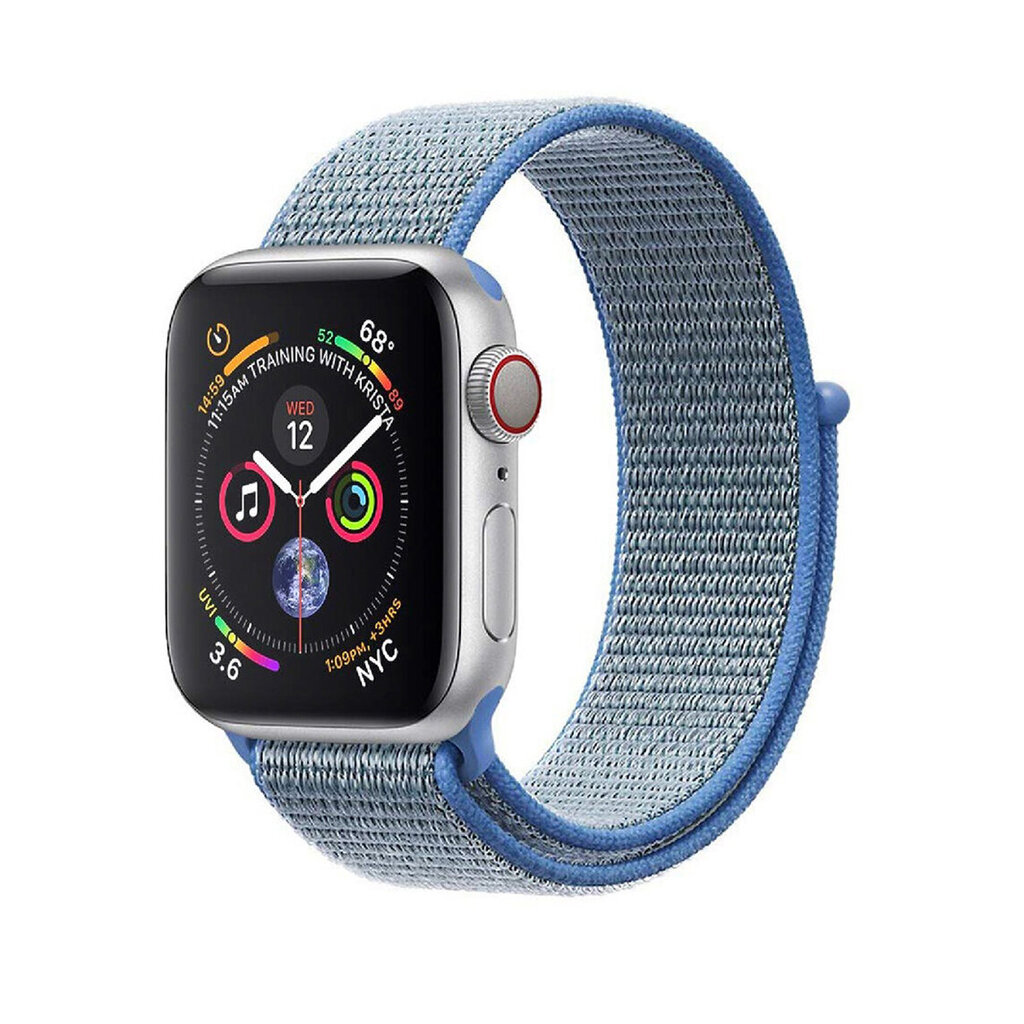 Sport Loop – Vaaleansininen 38/40/41mm hinta ja tiedot | Älykellojen ja aktiivisuusrannekkeiden lisätarvikkeet | hobbyhall.fi