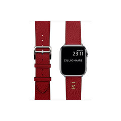 ZILLIONAIRE Apple Watch Epsom Nahkaranneke – Punainen 38/40/41mm hinta ja tiedot | Älykellojen ja aktiivisuusrannekkeiden lisätarvikkeet | hobbyhall.fi