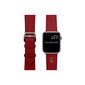 ZILLIONAIRE Apple Watch Epsom Nahkaranneke – Punainen 42/44/45mm hinta ja tiedot | Älykellojen ja aktiivisuusrannekkeiden lisätarvikkeet | hobbyhall.fi