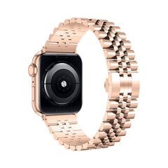 Apple Watch Jubilee Teräsranneke – Vaaleanpunainen kulta 38/40/41mm hinta ja tiedot | Älykellojen ja aktiivisuusrannekkeiden lisätarvikkeet | hobbyhall.fi