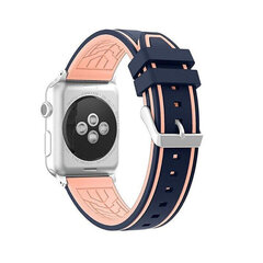 Race Apple Watch Silikoniranneke – Sininen/Vaaleanpunainen 38/40/41mm hinta ja tiedot | Älykellojen ja aktiivisuusrannekkeiden lisätarvikkeet | hobbyhall.fi