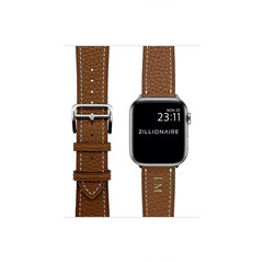 ZILLIONAIRE Apple Watch Pebbled Nahkaranneke – Ruskea 38/40/41mm hinta ja tiedot | Älykellojen ja aktiivisuusrannekkeiden lisätarvikkeet | hobbyhall.fi