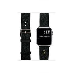 ZILLIONAIRE Apple Watch Pebbled Nahkaranneke – Musta 38/40/41mm hinta ja tiedot | Älykellojen ja aktiivisuusrannekkeiden lisätarvikkeet | hobbyhall.fi