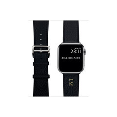 ZILLIONAIRE Apple Watch Epsom Nahkaranneke – Musta 38/40/41mm hinta ja tiedot | Älykellojen ja aktiivisuusrannekkeiden lisätarvikkeet | hobbyhall.fi